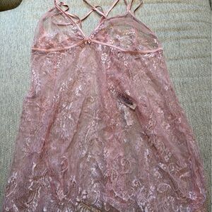 Adore Me Pink Lace Chemise